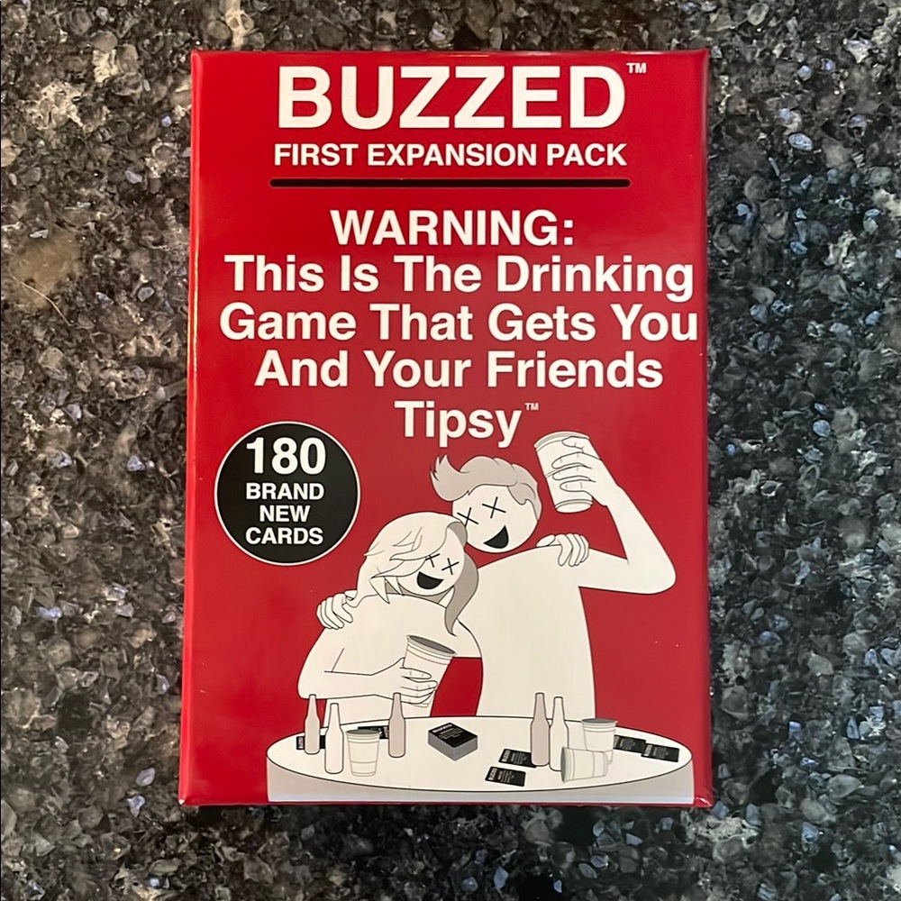 Buzzed first expansion pack drinking card game